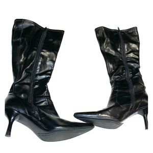 Black low heel Kenneth Cole boots 8 medium